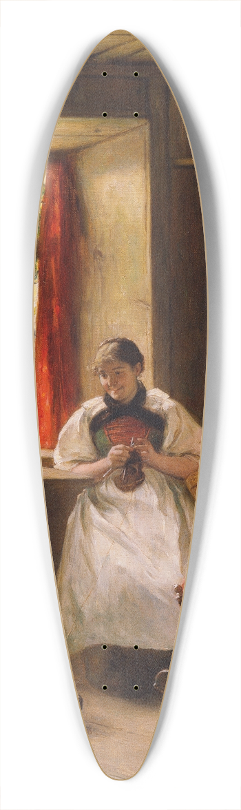 Emil Strecker - Der Mitarbeiter (Bauernstube) 39.3 inch art pintail longboard deck