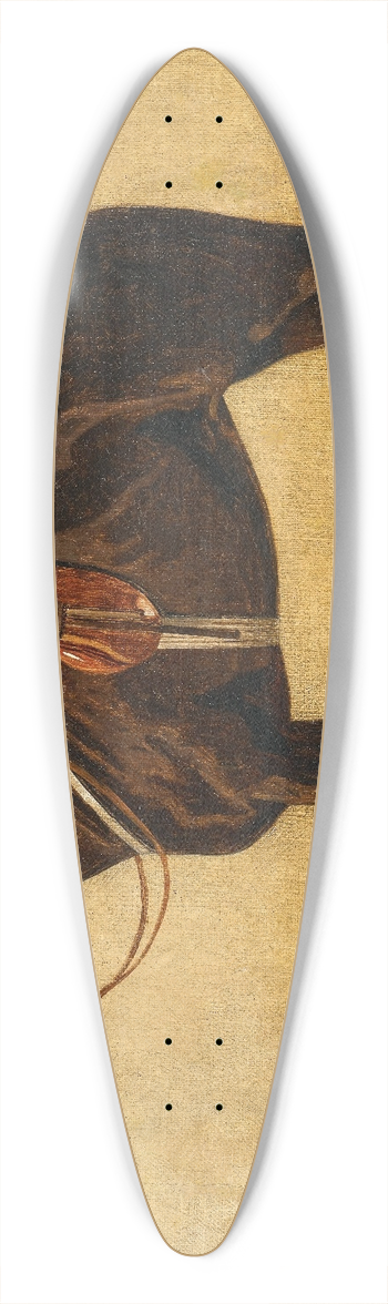Emil Volkers - A Bay Horse in a Stable 39.3 inch art pintail longboard deck