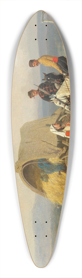 Emil Volkers - Romanian Peasants with Patrol 39.3 inch art pintail longboard deck