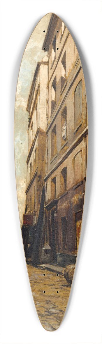 Emmanuel Lansyer - La Rue de lHtel-Colbert 39.3 inch art pintail longboard deck