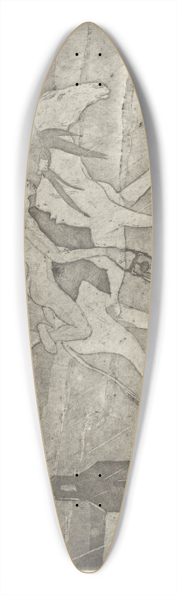 E. Muler - Going Home 39.3 inch art pintail longboard deck