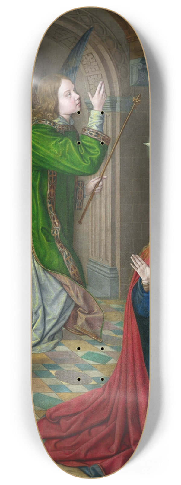 Jean Hey - The Annunciation 8.25 inch art skate deck