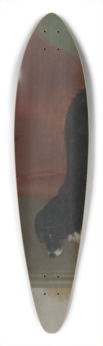 English School - Waiting For His Master 39.3 inch art pintail longboard deck