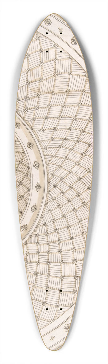 Erasmus Hornick - Design for a platter 39.3 inch art pintail longboard deck