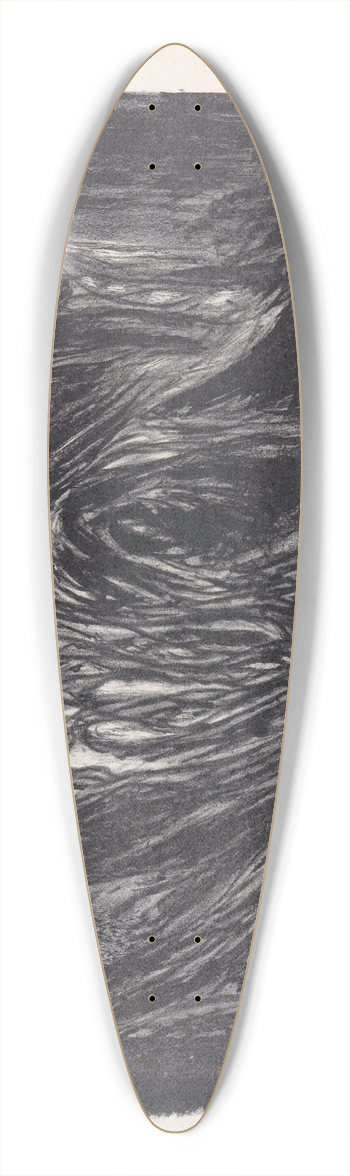 Erich Wichmann - Abstracte compositie 39.3 inch art pintail longboard deck