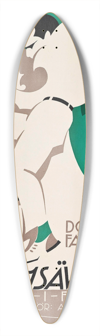 Eric Rohman - Bound In Morocco Haremsventyr 39.3 inch art pintail longboard deck