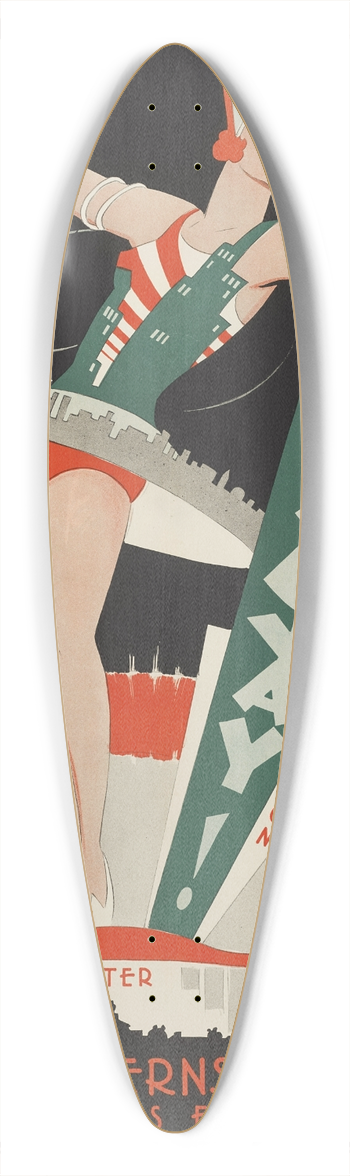 Eric Rohman - Broadway 39.3 inch art pintail longboard deck