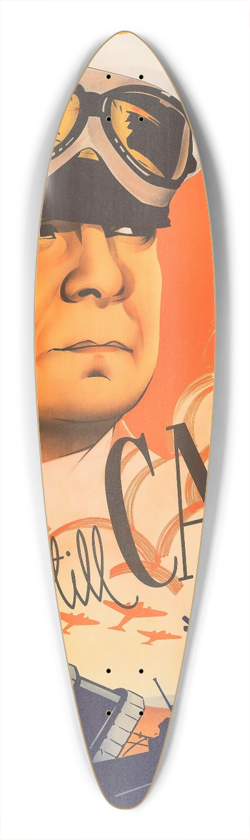 Eric Rohman - Five Graves to Cairo 39.3 inch art pintail longboard deck