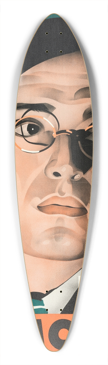 Eric Rohman - Mr. Motos Gamble 39.3 inch art pintail longboard deck