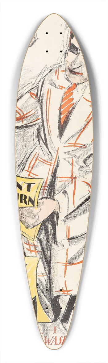 Eric Rohman - Putting It Over 39.3 inch art pintail longboard deck