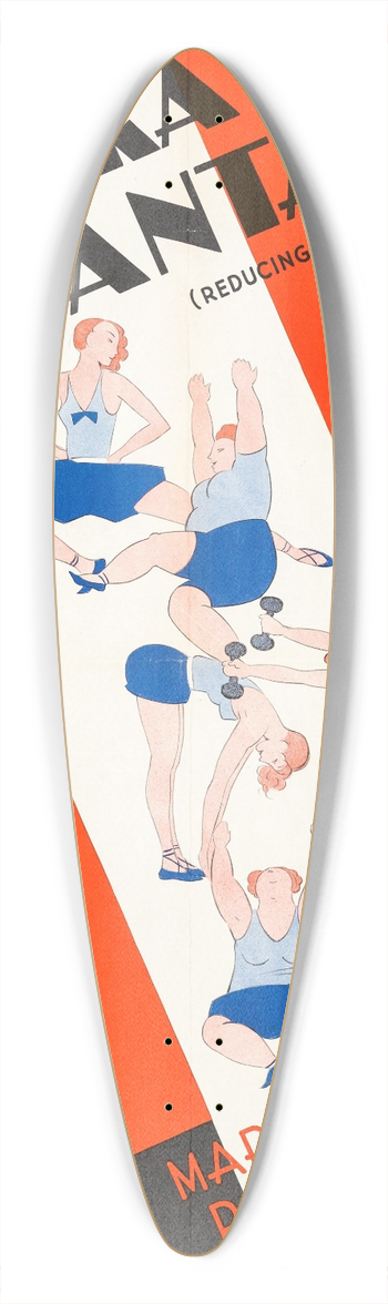 Eric Rohman - Reducing 39.3 inch art pintail longboard deck
