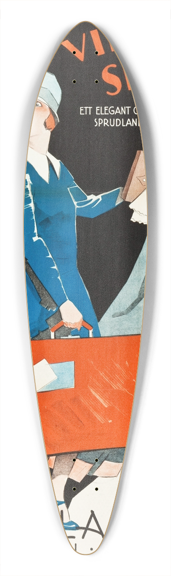 Eric Rohman - Silk Stockings 39.3 inch art pintail longboard deck