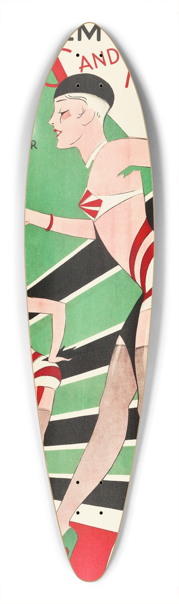 Eric Rohman - Words and Music 39.3 inch art pintail longboard deck