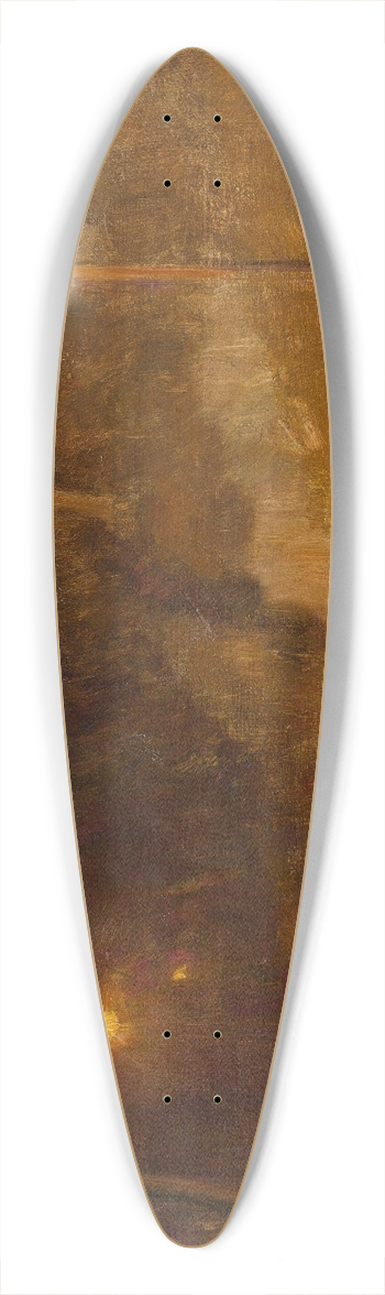 Erik Werenskiold - Lamp Light 39.3 inch art pintail longboard deck