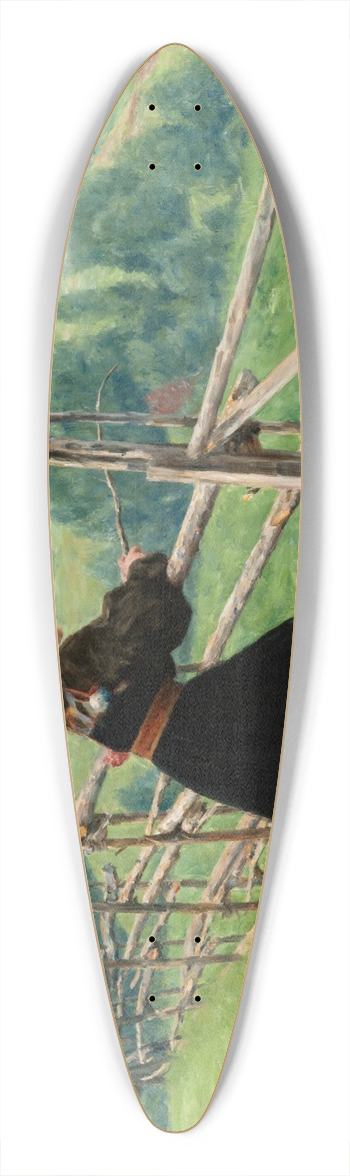 Erik Werenskiold - On the Plain 39.3 inch art pintail longboard deck