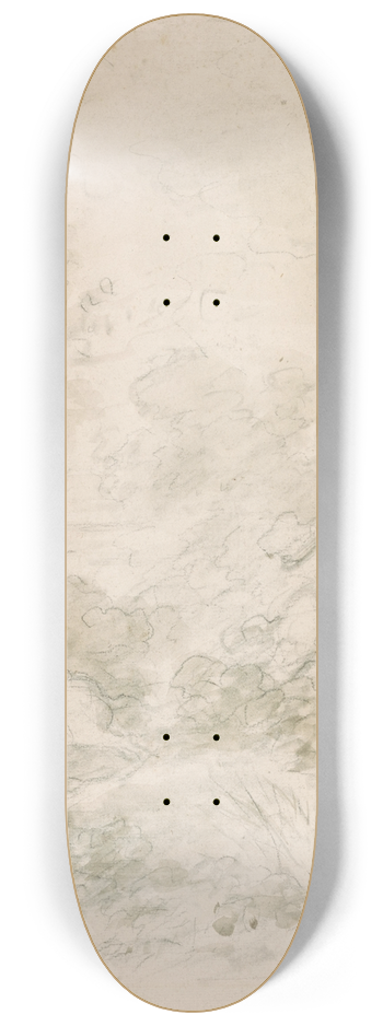Jean-Honor Fragonard - Ferrau and Orlando Chasing Sacripante 8.25 inch art skate deck