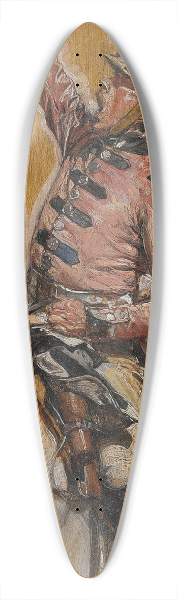 Ernest Meissonier - Le Trompette De1807 39.3 inch art pintail longboard deck
