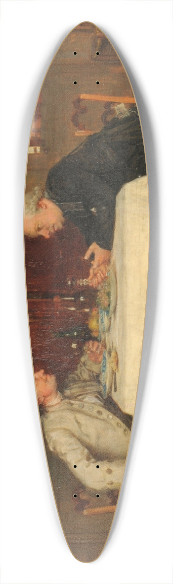 Ernest Meissonier - Le vin du cur 39.3 inch art pintail longboard deck