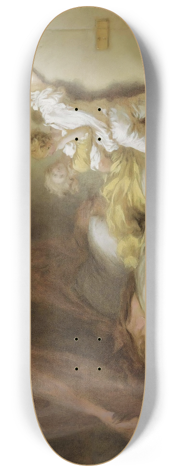 Jean-Honor Fragonard - Le Verrou (The Bolt) 8.25 inch art skate deck