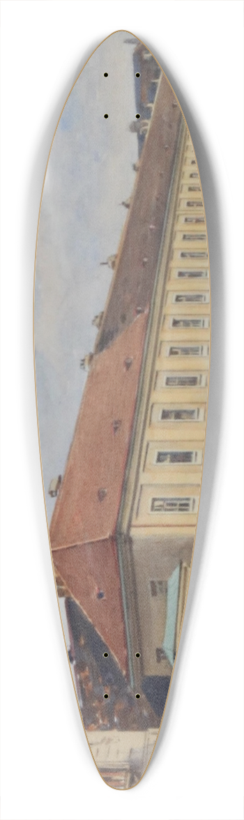 Ernst Graner - Rennweg Wien 39.3 inch art pintail longboard deck