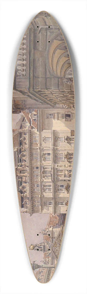 Ernst Graner - Sonniger Tag am Hof 39.3 inch art pintail longboard deck
