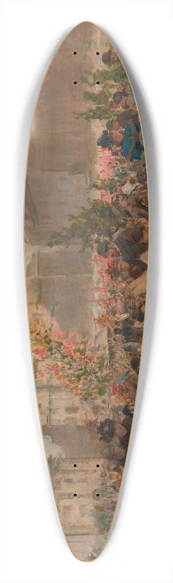 Ernst Juch - Christkindlmarkt am Hof 39.3 inch art pintail longboard deck