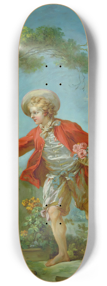 Jean-Honor Fragonard - The Gardener 8.25 inch art skate deck
