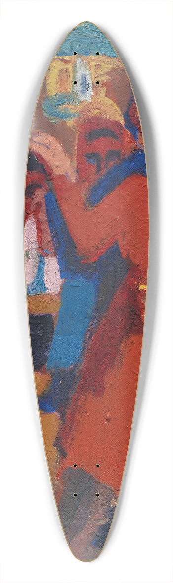 Ernst Ludwig Kirchner - Bauerntanz 39.3 inch art pintail longboard deck