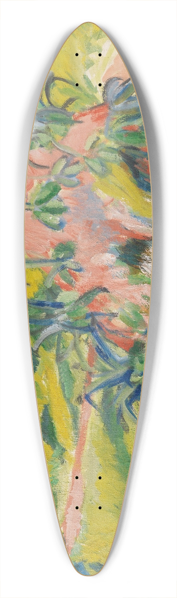Ernst Ludwig Kirchner - Bergdorf mit rosa Kuh 39.3 inch art pintail longboard deck