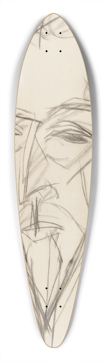 Ernst Ludwig Kirchner - Bildnis Botho Graef 39.3 inch art pintail longboard deck
