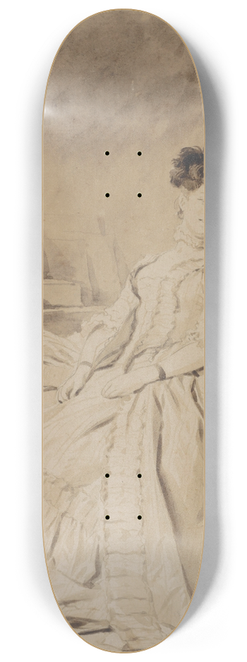 Jean-Honor Fragonard - The Intimate Conversation 8.25 inch art skate deck