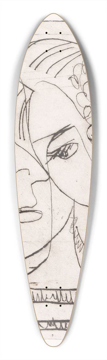 Ernst Ludwig Kirchner - Die Hembusse 39.3 inch art pintail longboard deck