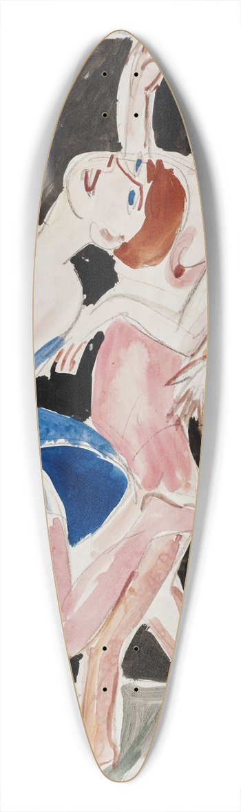 Ernst Ludwig Kirchner - Drei Tnzerinnen 39.3 inch art pintail longboard deck
