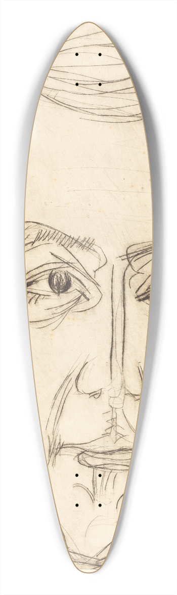 Ernst Ludwig Kirchner - Dr. Hans Btow 39.3 inch art pintail longboard deck