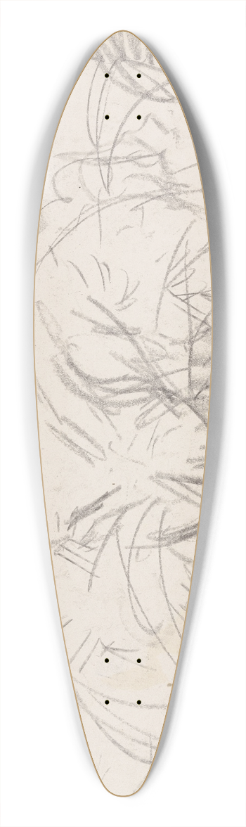 Ernst Ludwig Kirchner - Group of trees 39.3 inch art pintail longboard deck