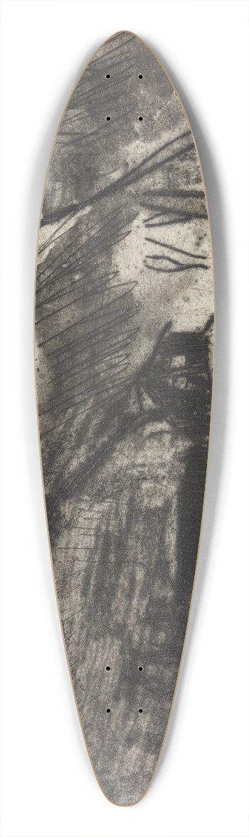 Ernst Ludwig Kirchner - Huschen unter Bumen im Schnee 39.3 inch art pintail longboard deck