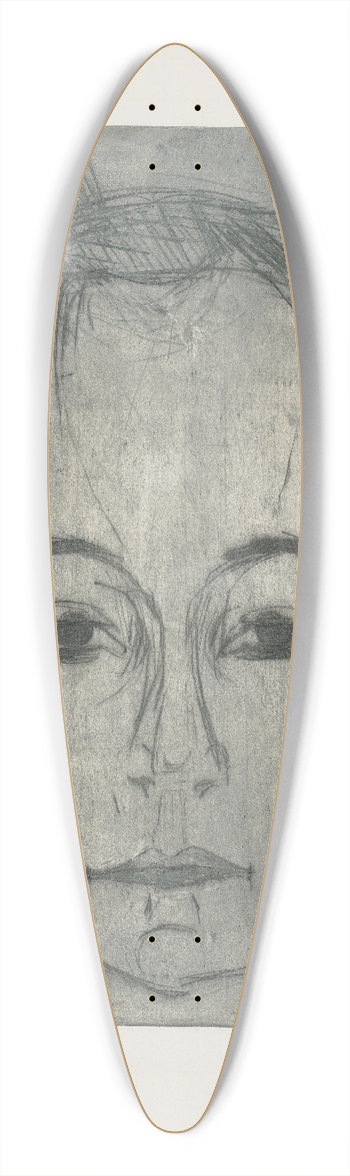 Ernst Ludwig Kirchner - Kopf der Tnzerin (Nina Hard) 39.3 inch art pintail longboard deck