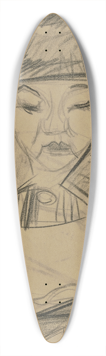 Ernst Ludwig Kirchner - Lesender Knabe 39.3 inch art pintail longboard deck