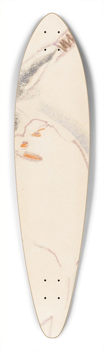 Ernst Ludwig Kirchner - Liegendes Mdchen 39.3 inch art pintail longboard deck