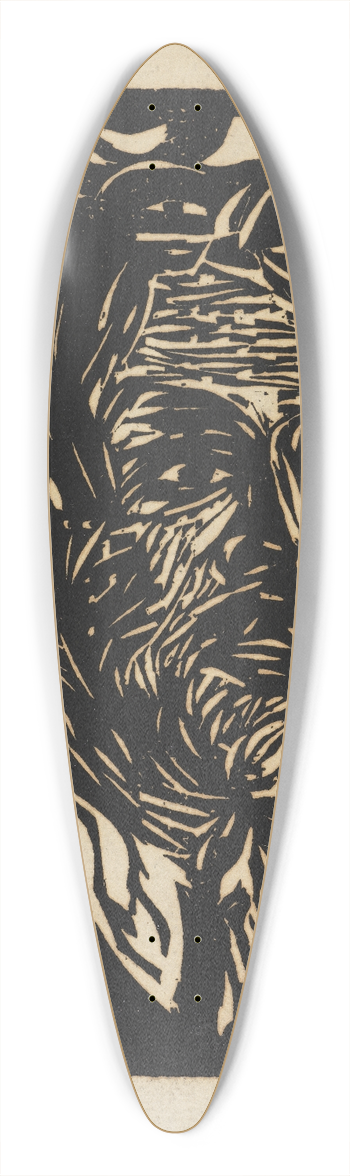 Ernst Ludwig Kirchner - Portrt Max Pechstein 39.3 inch art pintail longboard deck