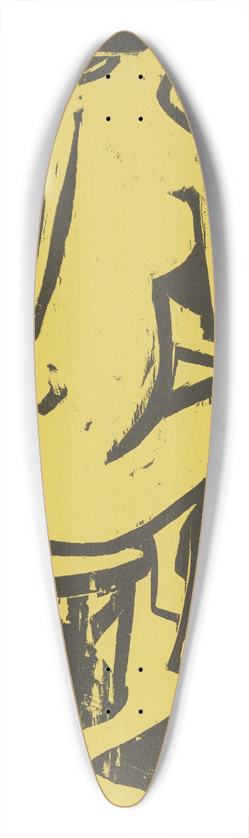 Ernst Ludwig Kirchner - Sitzendes Mdchen 39.3 inch art pintail longboard deck