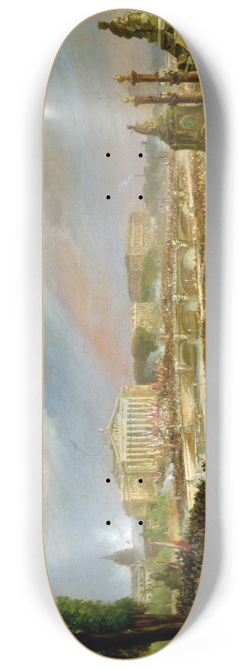 Jean-Jacques Champin - Proclamation de la Rpublique sur le portique de la Chambre des dputs, le 4 mai 1848 8.25 inch art skate deck