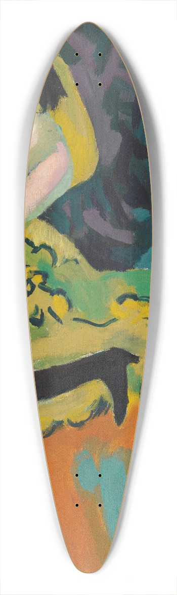 Ernst Ludwig Kirchner - Variettnzerin 39.3 inch art pintail longboard deck