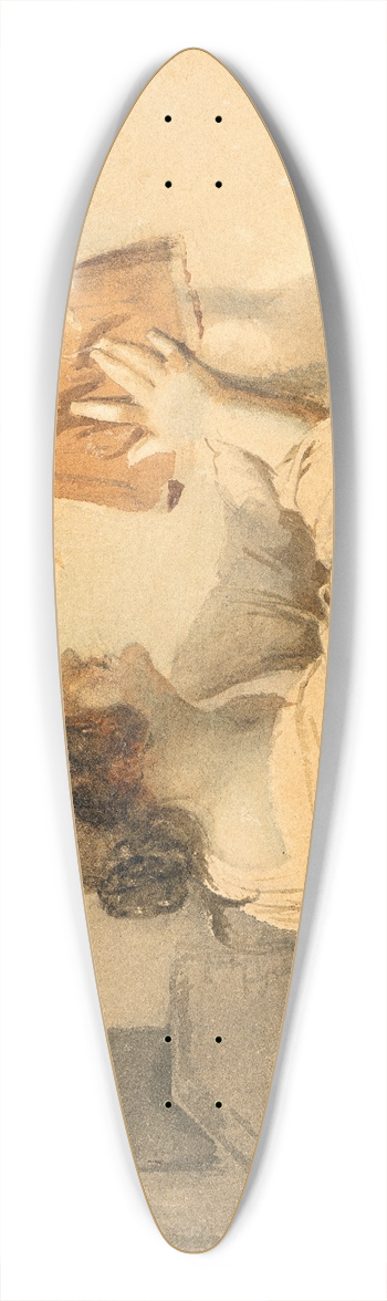 Ernst Meyer - The first steps 39.3 inch art pintail longboard deck