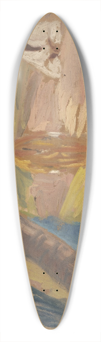 Ernst Schiess - In the Oasis 39.3 inch art pintail longboard deck