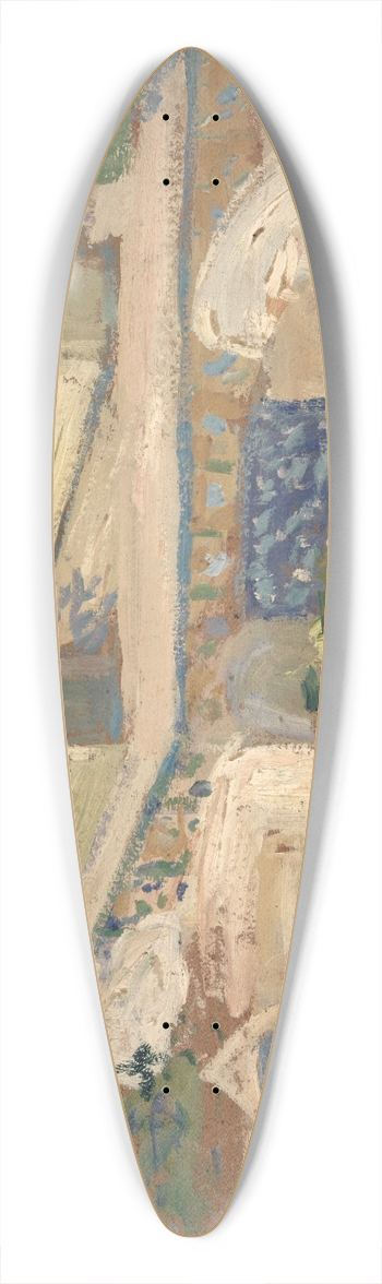 Ernst Schiess - Mohammedanischer Friedhof 39.3 inch art pintail longboard deck