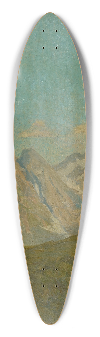 Ernst Schiess - Mountains 39.3 inch art pintail longboard deck