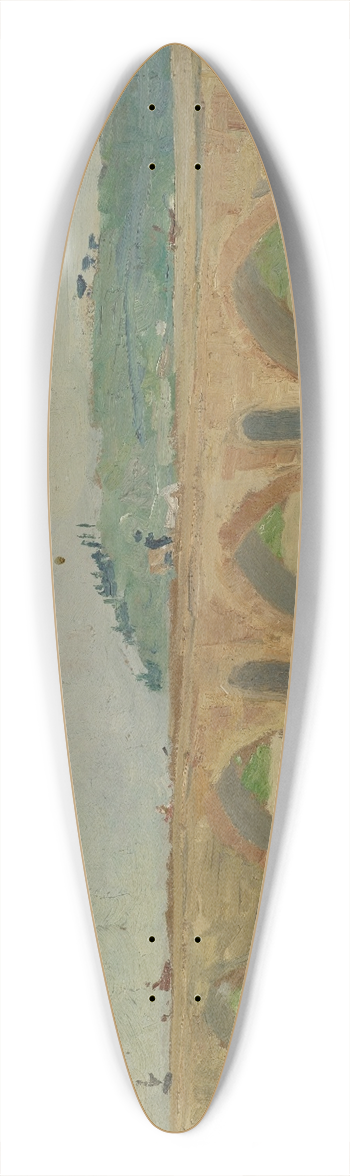 Ernst Schiess - Ponte Molle 39.3 inch art pintail longboard deck