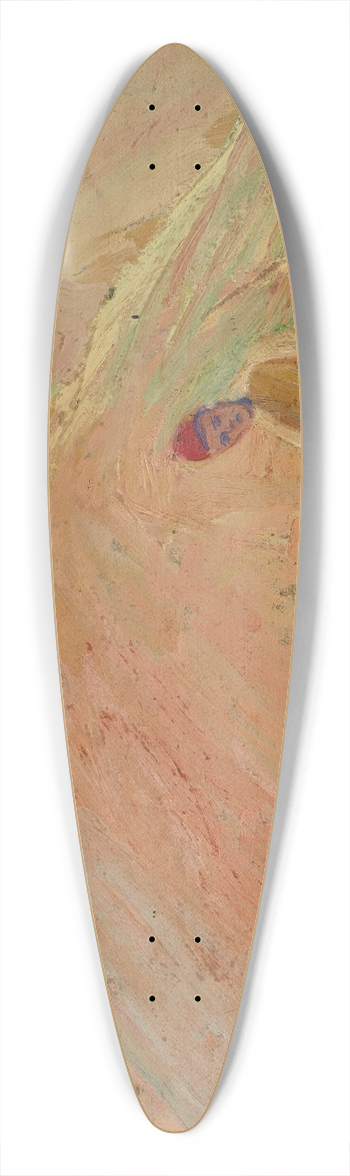 Ernst Schiess - Shepherd with two Sheep 39.3 inch art pintail longboard deck