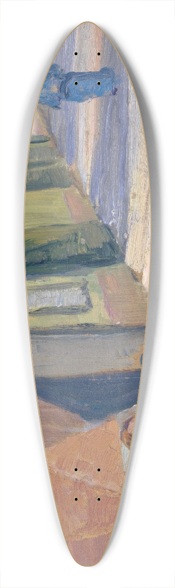 Ernst Schiess - Under the Arcades 39.3 inch art pintail longboard deck